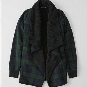 Abercrombie and Fitch Open front Sherpa Cardi